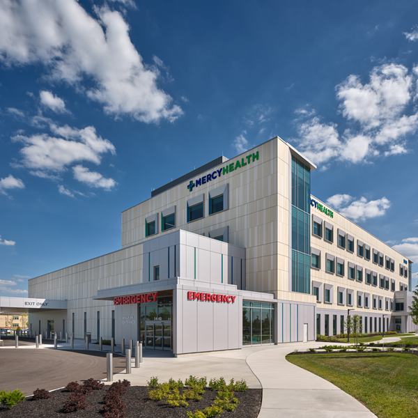 exterior view of Mercy Health — Kings Mills Hospital