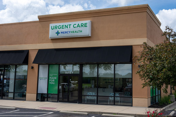 exterior of Mercy Health Urgent Care, Milford